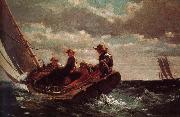 Winslow Homer Wind sail oil painting artist